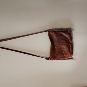 Vintage Lucky Brand leather crossbody bag